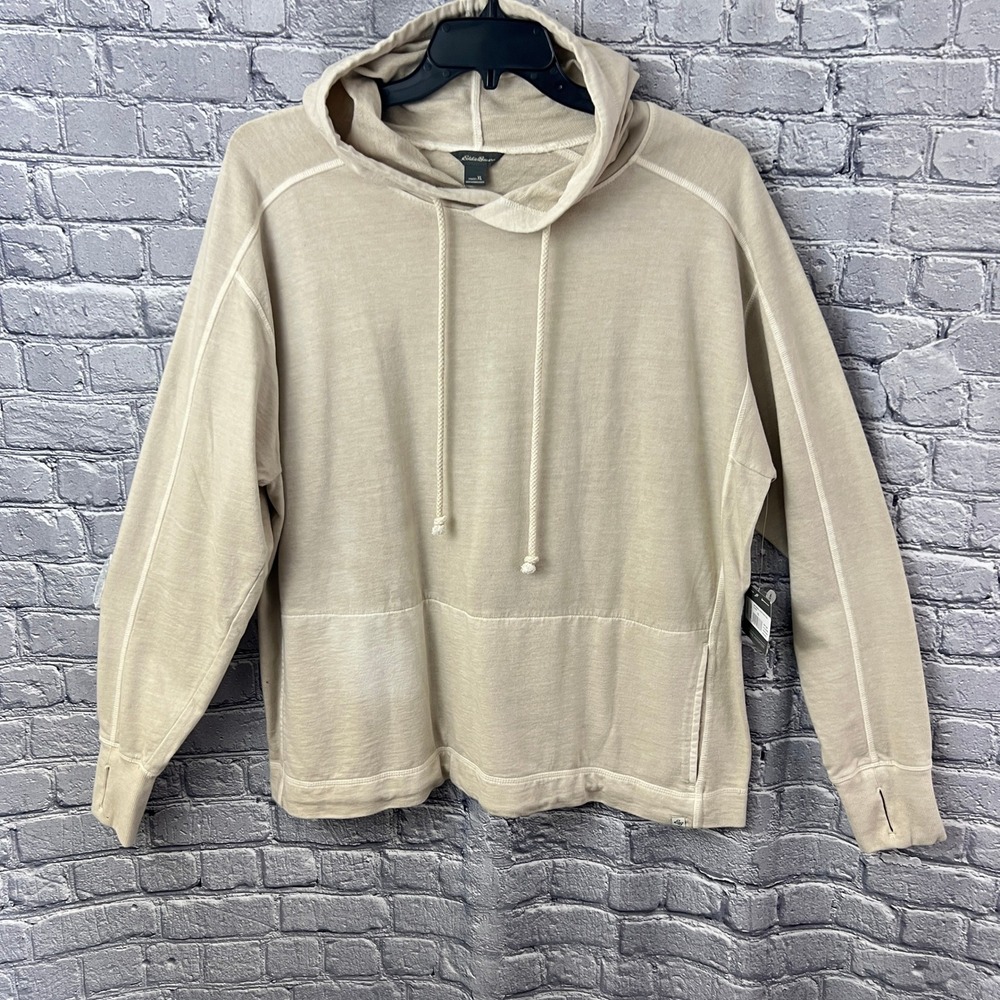 Eddie Bauer mineral wash terry hoodie Pumic size XL